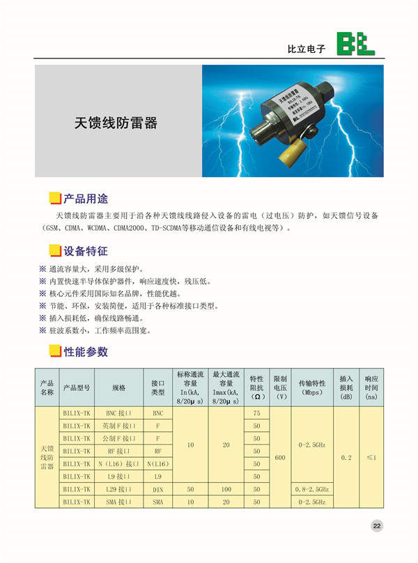 天馈线防雷器